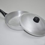 aluminum frying pan with lid