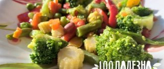 брокколи тушеная с овощами