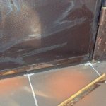 How to clean an iron door from stains from building materials