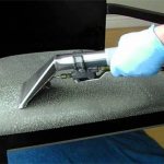 Cleaning an upholstered chair