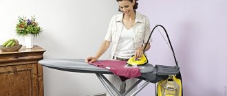 Ironing and steaming clothes
