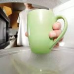 How to heat milk in the microwave - step by step