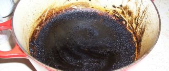 how to clean burnt jam