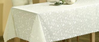 How to smooth an oilcloth tablecloth