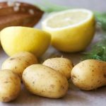 Potatoes and lemon