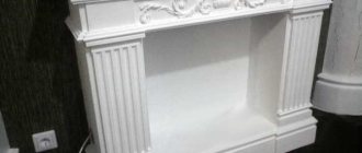 Fake fireplace with excellent style finishing