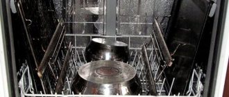 Washing baking trays in the dishwasher