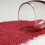 remove wine from carpet