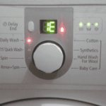Error 1E of the water level sensor on a Samsung washing machine