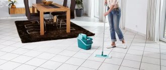 Tile floor cleaning process