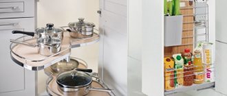 Storage system for kitchen utensils and accessories