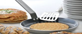 Pancake pan with pancakes