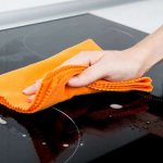 Products for washing and cleaning glass hobs
