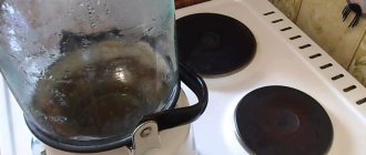 sterilizing jars over a kettle