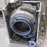 A washing machine is an appliance containing many mechanical and electronic parts.