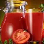 tomato juice in a carafe